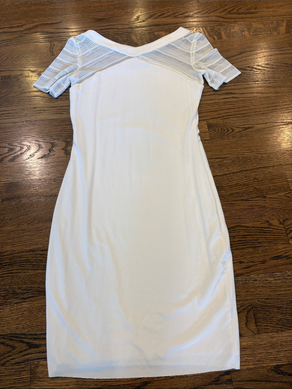 Bailey 44 Classic White Short Sleeve tshirt dress, m